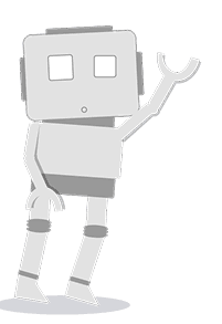 Friendly robot illustration